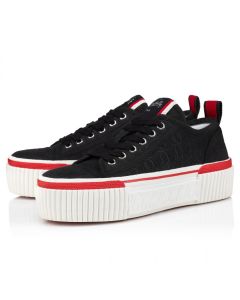 Christian Louboutin Super Pedro 40mm Sneakers Jacquard Monogram CL Black