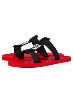 Christian Louboutin Surf Black/loubi Calf Sandal