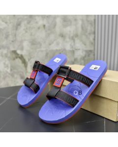 Christian Louboutin Surf Flat Sandals Rubber Blue