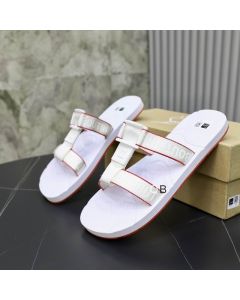 Christian Louboutin Surf Flat Sandals Rubber White