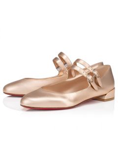 Christian Louboutin Sweet Jane Ballerinas Iridescent Calf Leather Leche