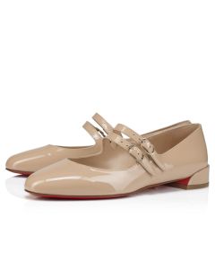 Christian Louboutin Sweet Jane Ballerinas Patent Leather Nude 1