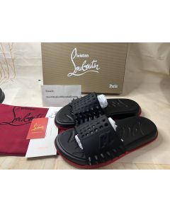 Christian Louboutin Take It Easy Mules Rubber Black