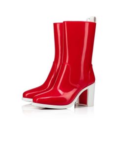 Christian Louboutin Tall Boot Loubirain 70 mm Version Loubi PVC