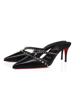 Christian Louboutin Tatoosh Spikes Mule Pump 70 mm Kidskin Leather Black