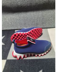 Christian Louboutin Tiketa Flat Sneakers Neoprene Blue