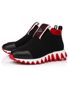 Christian Louboutin Tiketa Run Sneakers Neoprene And Calf Leather Black