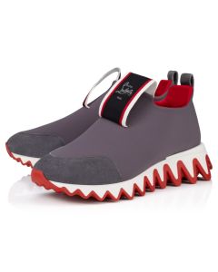 Christian Louboutin Tiketa Run Sneakers Veau Velours And Neopren Mauve