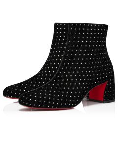 Christian Louboutin Turela Plum Strass 55 mm Low boots Velvet Black