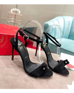 Christian Louboutin Umberta 100mm Sandals Suede Black