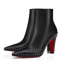 Christian Louboutin Vidura Booty 85 Mm Low Boots Calf Leather Black