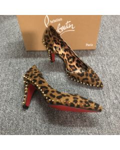 Christian Louboutin Vidura Pumps 85mm Pony Kitty Suede Spikes