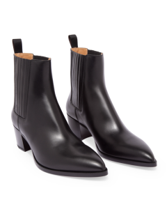 Christian Louboutin William Chelsea Leather Boots Black