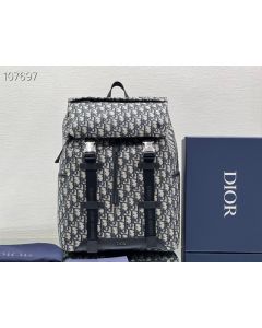 Dio Explorer Backpack Oblique Jacquard Print Black Beige