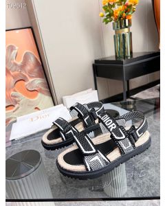 Dior Act Sandal Black Technical Mesh Rubber