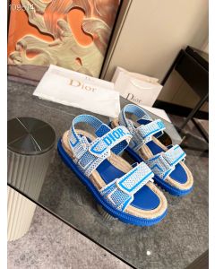 Dior Act Sandal Blue Technical Mesh Rubber