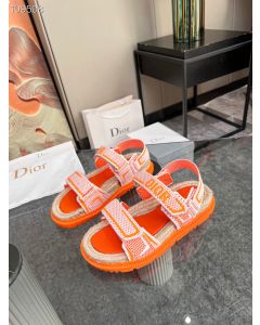 Dior Act Sandal Orange Technical Mesh Rubber