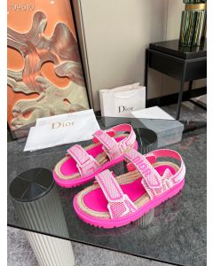 Dior Act Sandal Pink Technical Mesh Rubber