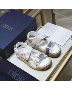 Dior Act Women Sandal White Technical Mesh Rubber