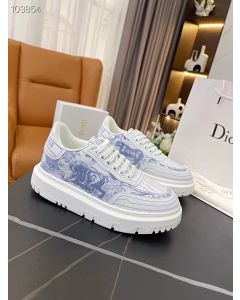 Dior Addict Sneaker Low Top White Blue Rubber Fabrics