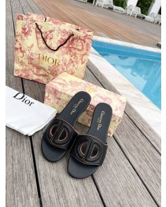 Dior D-Club Slide Black Calf Leather