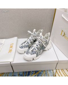 Dior D-connect Sneakers Technical Fabric Navy Blue