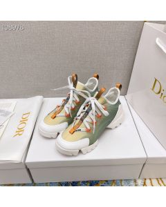 Dior D-connect Sneakers Technical Fabric White Yellow