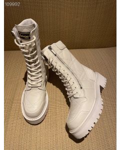 Dior D-Leader Ankle Boot White Quilted Cannage Calfskin