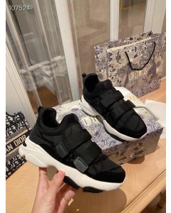 Dior D-WANDER Sneakers Black Technical Fabric Oblique Print