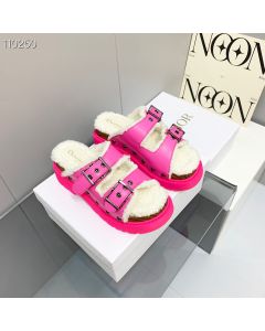 Dior Diorquake Sandals Shearling Pink