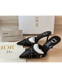 Dior Logo Bondage Pumps 85mm Black