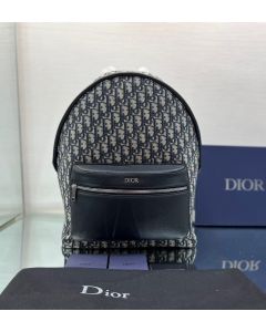 Dior Rider Backpack Oblique 30Cm Black Beige