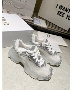 Dior Vibe Sneaker White Mesh and Silver-Tone Technical Fabric