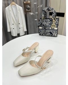 Dior Rhodes Women Mules Pumps White