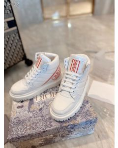 Dior Women Sneakers White High Top Calf 