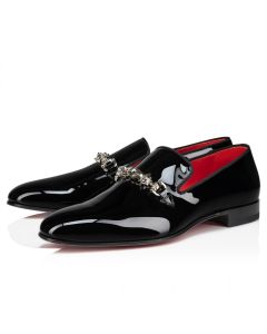 Christian Louboutin Equiswing Loafers Patent Calf Leather Black