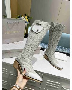 Jimmy Choo 50mm Knee Boot Fabric