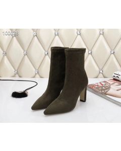 Jimmy Choo Ankle Boot 85mm Suede Army Green