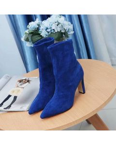 Jimmy Choo Ankle Boot 85mm Suede Blue