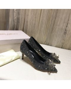 Jimmy Choo Cristais Cinderella 65mm Pumps Black