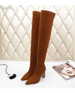 Jimmy Choo Knee Boot 85mm Suede Brown