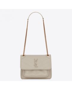 Saint Laurent Baby Niki Bag White Lambskin