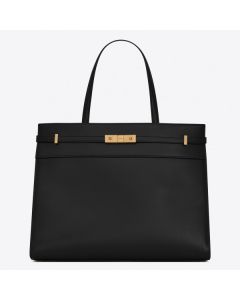 Saint Laurent Black Manhattan Medium Shopping Bag