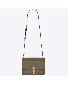 Saint Laurent Carre Satchel Bag Olive Leather