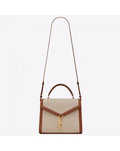 Saint Laurent Cassandra Medium Bag Beige Canvas