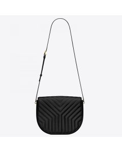 Saint Laurent Joan Satchel Black Y Quilted Leather