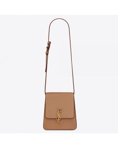 Saint Laurent Kaia North South Bag Brown Leather