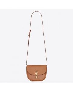 Saint Laurent Kaia Small Satchel Bag Brown Calfskin