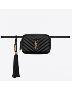 Saint Laurent Lou Belt Bag Black Calfskin