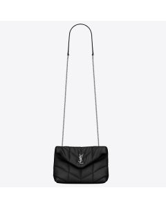 Saint Laurent Loulou Puffer Toy Bag Noir Lambskin